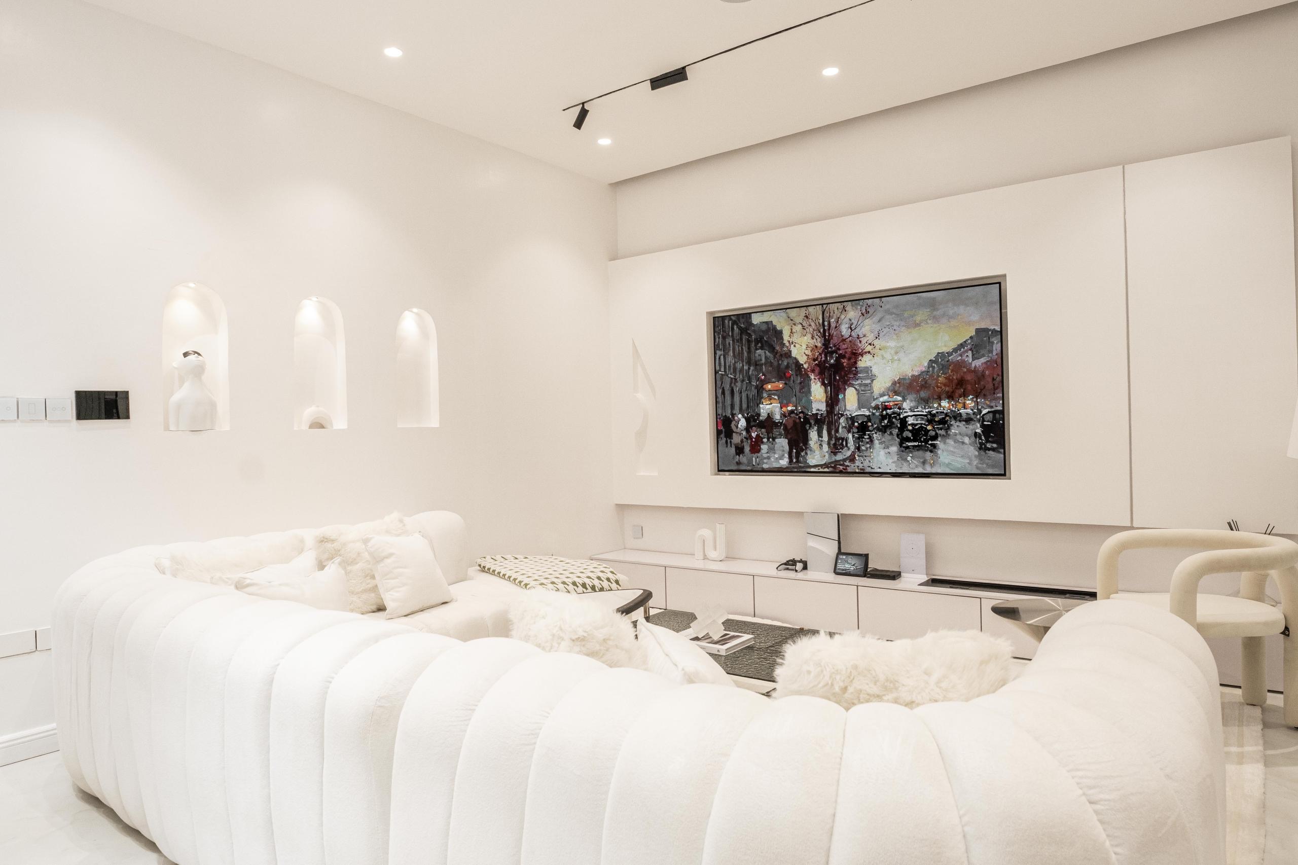 Luxurious All White Smart Home