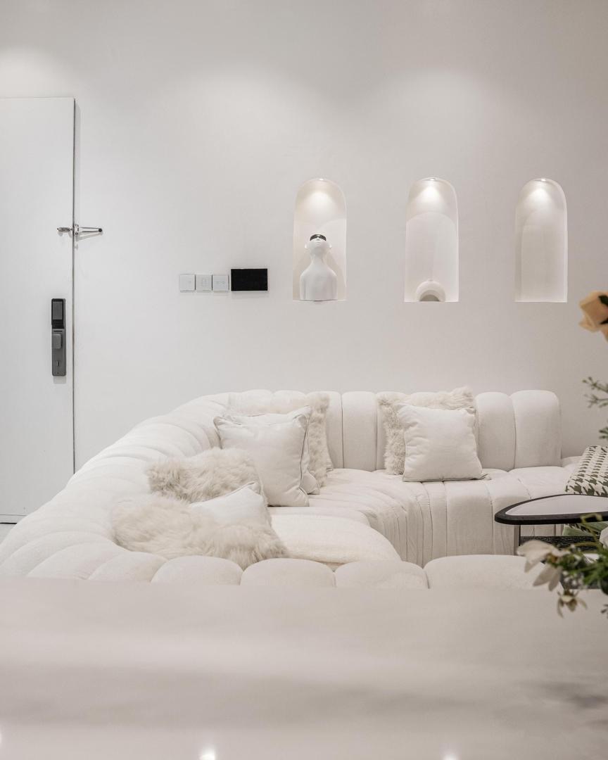 All-White Apartment